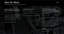 Desktop Screenshot of alienearmusic.com